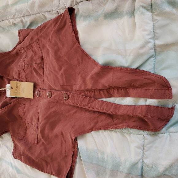 NWT Thread & Supply Tie Front Top Size M - Picture 11 of 12